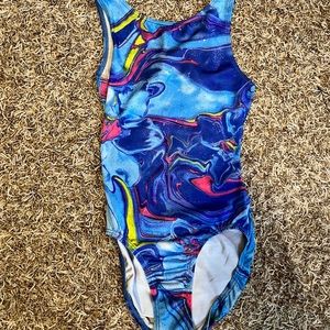 Vintage water color gk leotard. We’ll warn very thin material but comphy
